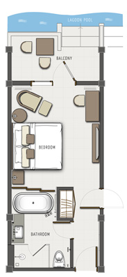 Lagoon Access Room Floor Plan